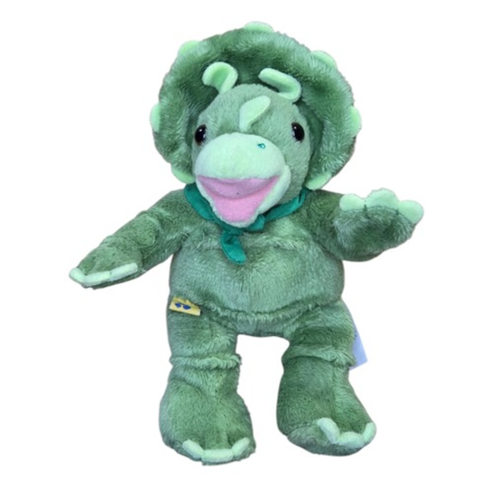 Build a Bear Triceratops Green Dinosaur Plush Mini 7" Baby Stuffed Animal